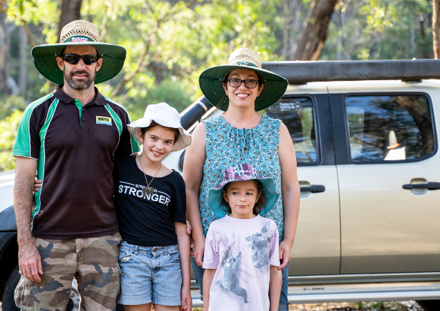 James and his family rescued Lilly and Pumpkin the koalas from the roadside